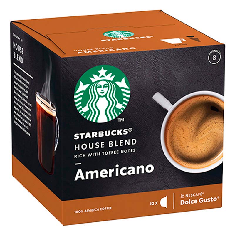 Cápsulas Starbucks House Blend para Nescafé Dolce Gusto