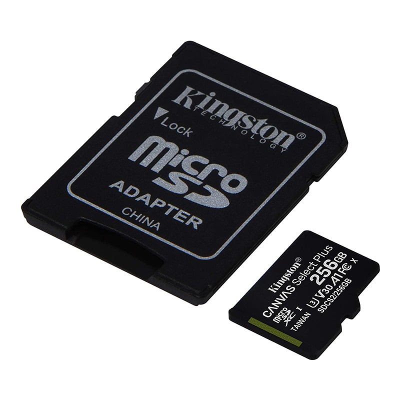 Memoria Micro SD Kingston 256GB Canvas Select Plus Clase 10 100Mbps