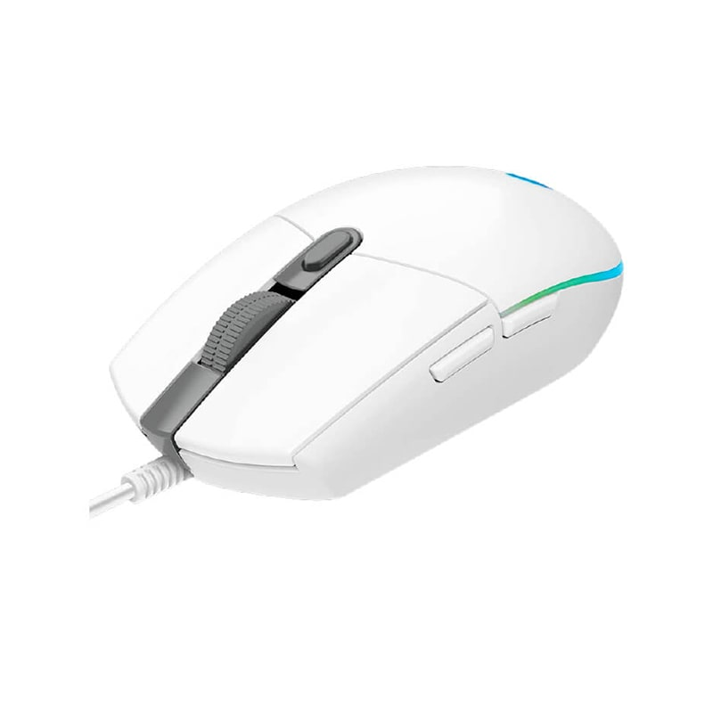 Mouse Óptico Gaming Logitech G203 LIGHTSPEED Blanco 8000DPI 6 Botones
