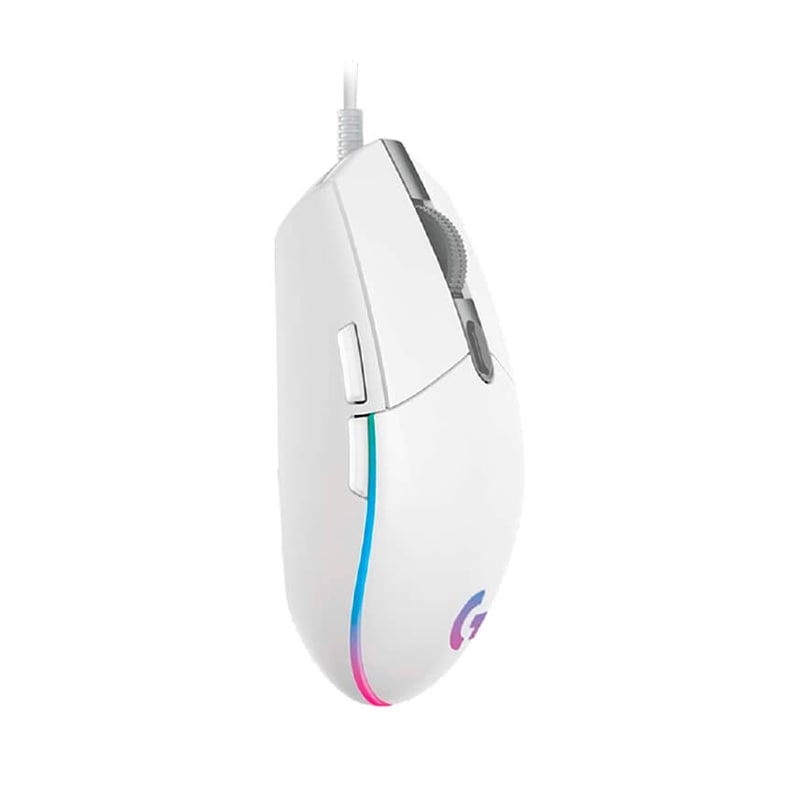 Mouse Óptico Gaming Logitech G203 LIGHTSPEED Blanco 8000DPI 6 Botones