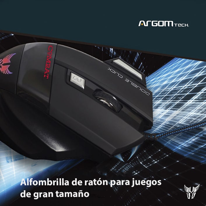 Mousepad Gaming Argom Combat X LARGE Negro