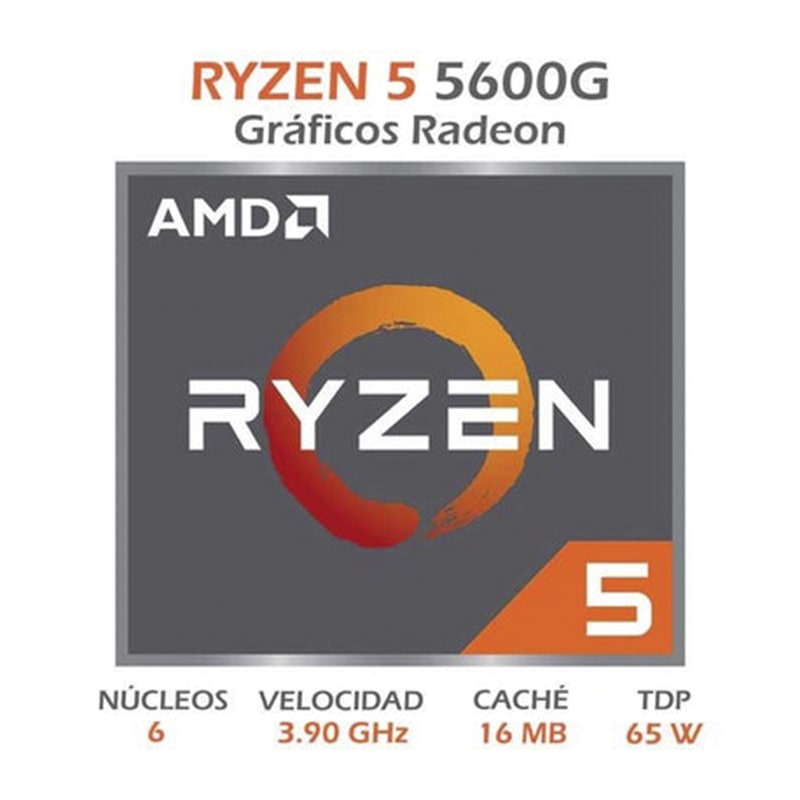 Procesador AMD Ryzen 5 5600G 3.9GHz