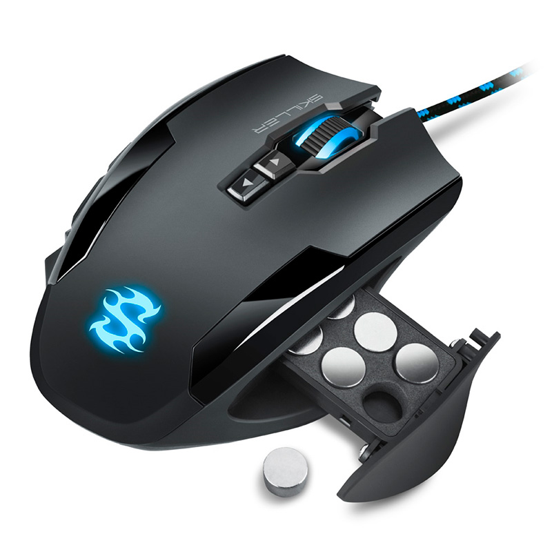 Mouse Alámbrico Gaming Sharkoon SKILLER SGM1 RGB 10800DPI 12 Botones Negro