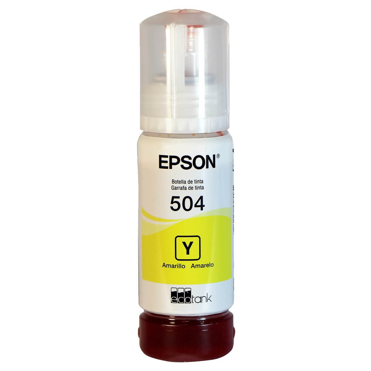 Botella de Tinta Epson T504 Amarillo 70ml