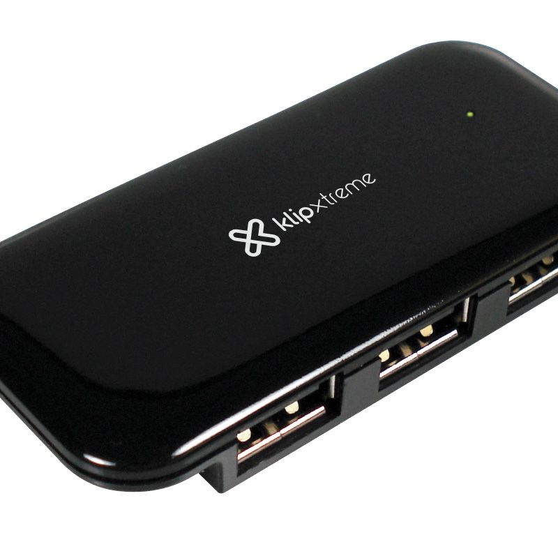 Hub Klip Xtreme de 4 Puertos USB 2.0 Negro