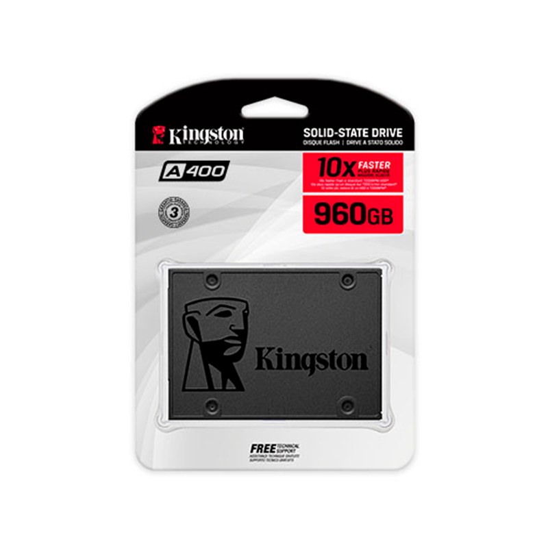 Unidad SSD 2.5" 960GB Kingston A400 500MBs