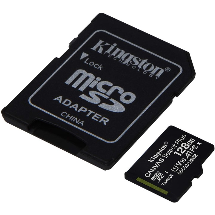 Memoria Micro SD Kingston 128GB Canvas Select Plus Clase 10 100mbps