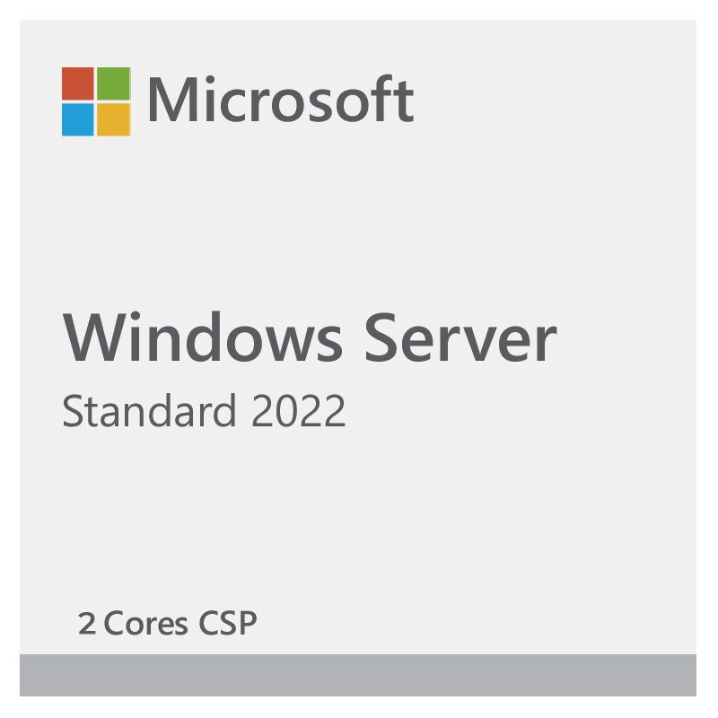 Licencia de Windows Server Standard 2022 2 Cores CSP Perpetuo