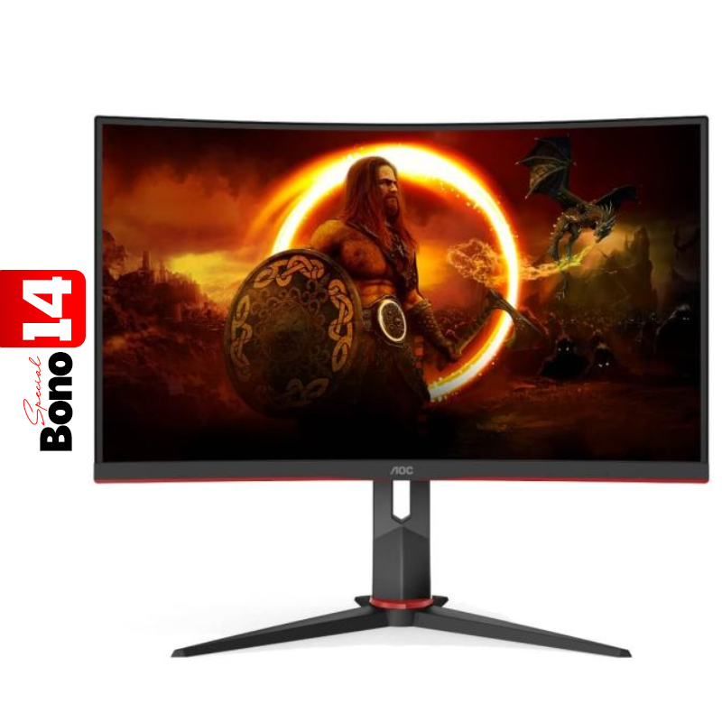 Monitor 24" LED AOC Gaming Curvo C24G2 VA 1920x1080 165Hz VGA HDMI DP