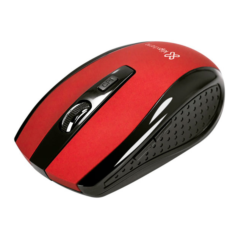 Mouse Inalámbrico Klip Xtreme Klever 3D Óptico 1600DPI Rojo