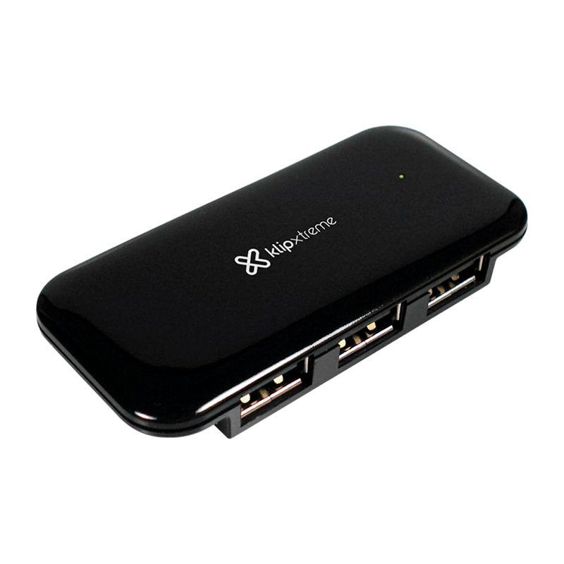 Hub Klip Xtreme KUH-190B 4 Puertos USB 2.0 Negro