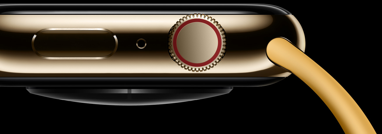 Imagen del hardwarde de un Apple Watch Series 8 con la carátula globo terráqueo