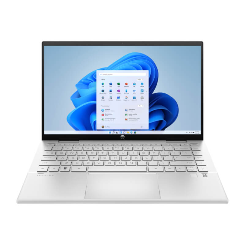 21C1 - HP Pavilion x360 14 Convertible PC FFPlus NaturalSilver FPR Win11 CoreSet FrontFacing