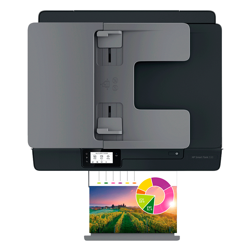 Impresora HP Inyección Multifuncional Smart Tank 530 WiFi/BT