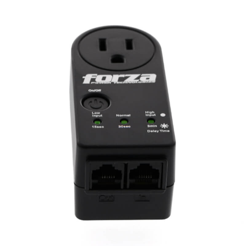 Regulador de voltaje Forza RJ45 1 salida - 110V  FVP-1201N
