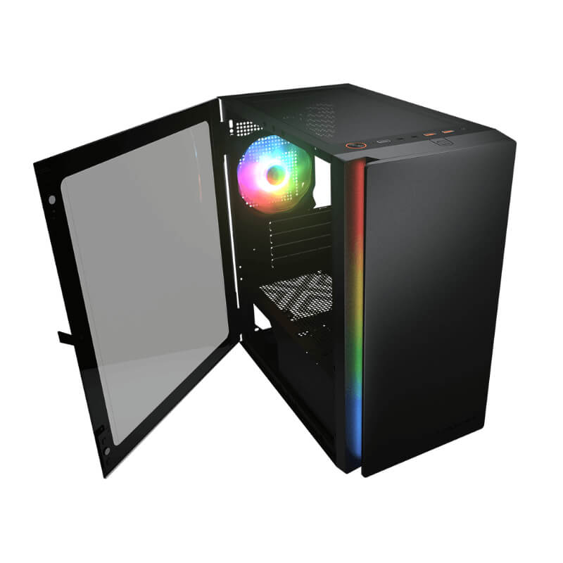 Case Gaming Cougar Purity RGB Vidrio Templado Media Torre Micro ATX (Sin Fuente)