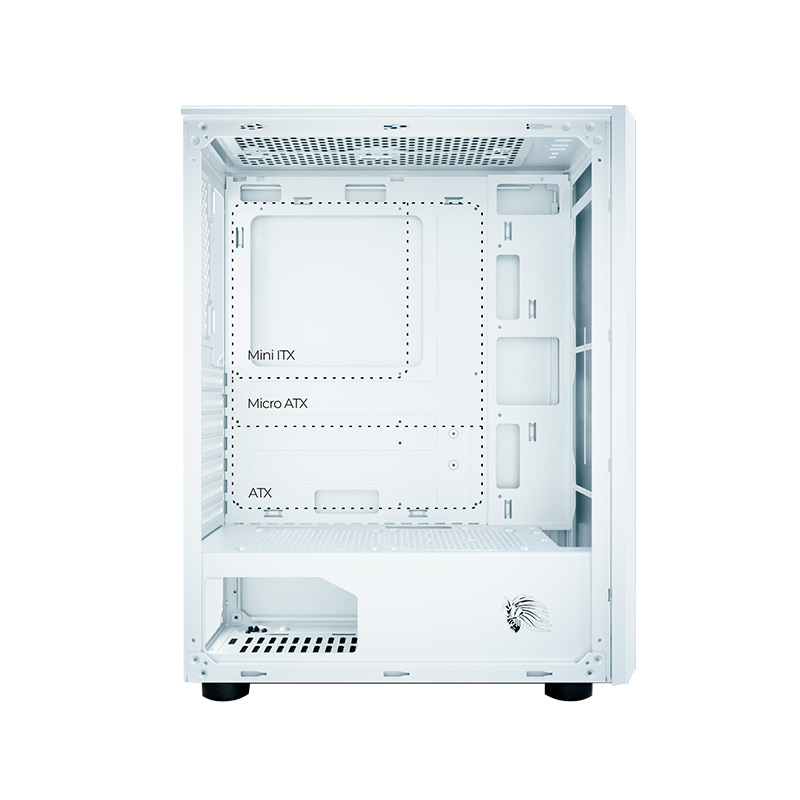 Case Gaming Pilas Tikal J4 RGB Vidrio Templado ATX Blanco (Sin Fuente)