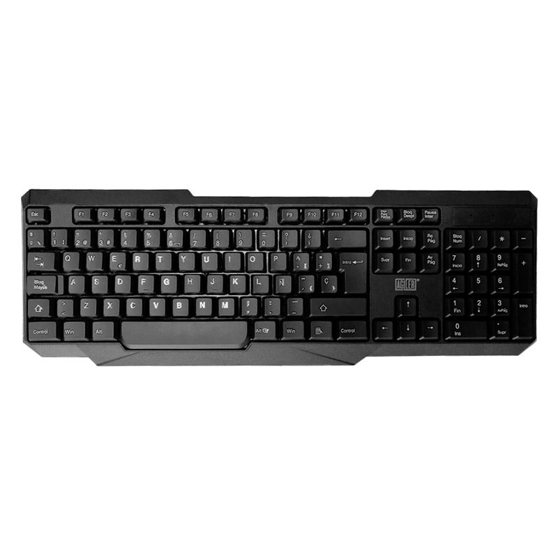 Teclado y Mouse Inalámbrico Agiler AGI-9875S Negro Español