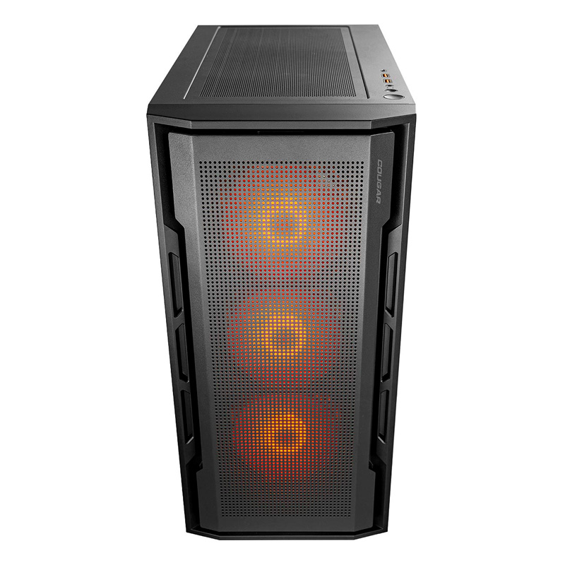 Case Gaming Cougar Uniface RGB Media Torre Vidrio Templado ATX Negro (Sin Fuente)