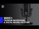 Micrófono Elgato Wave 1 Negro USB-C