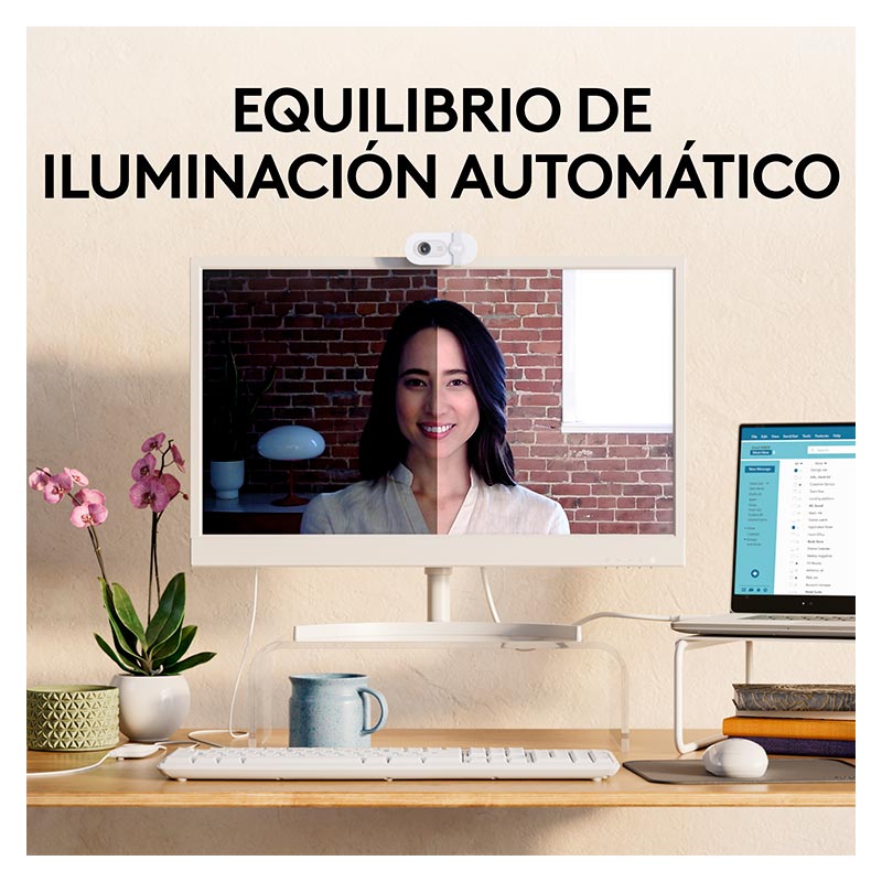 Cámara Web Logitech Brio 100 Full HD Blanco