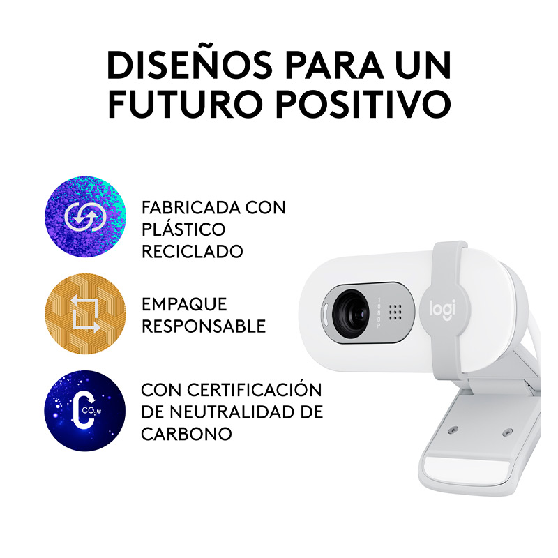 Cámara Web Logitech Brio 100 Full HD Blanco