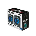 Bocina 2.0 Unno Techno SP9025BK 6W Negro