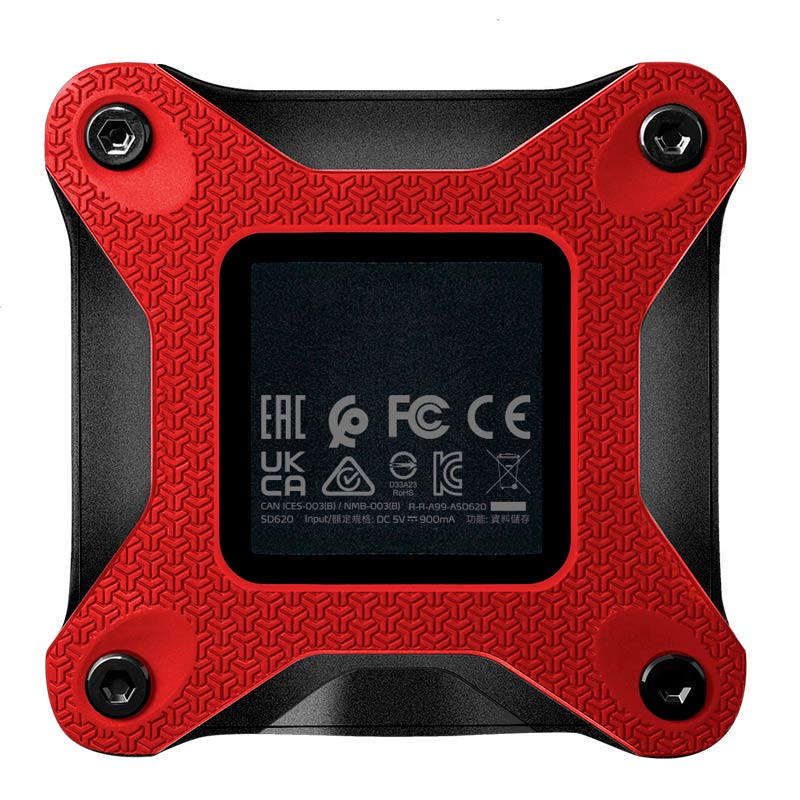 Unidad SSD Externa 1TB ADATA SD620 USB 3.2 550 MB/s Rojo