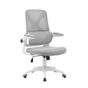 Silla de Oficina VektorTech Blanca Gris Claro