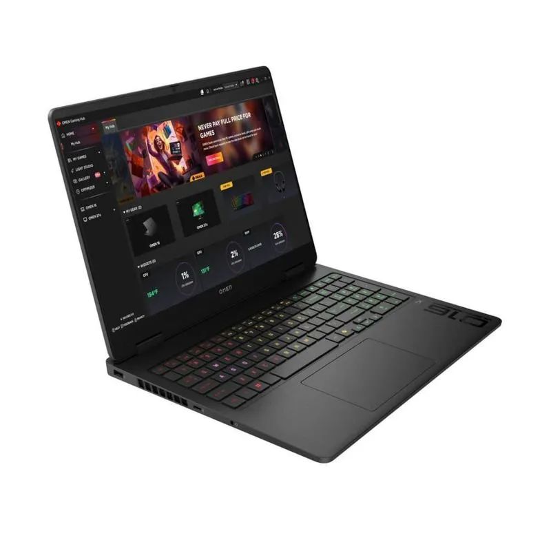 Laptop HP OMEN 16" 2K 144Hz Gaming Intel Core Ultra 7 255H 16-Core 16GB DDR5 1TB SSD NVIDIA GeForce RTX 5060 Shadow Black Windows 11 Home Teclado Ingles