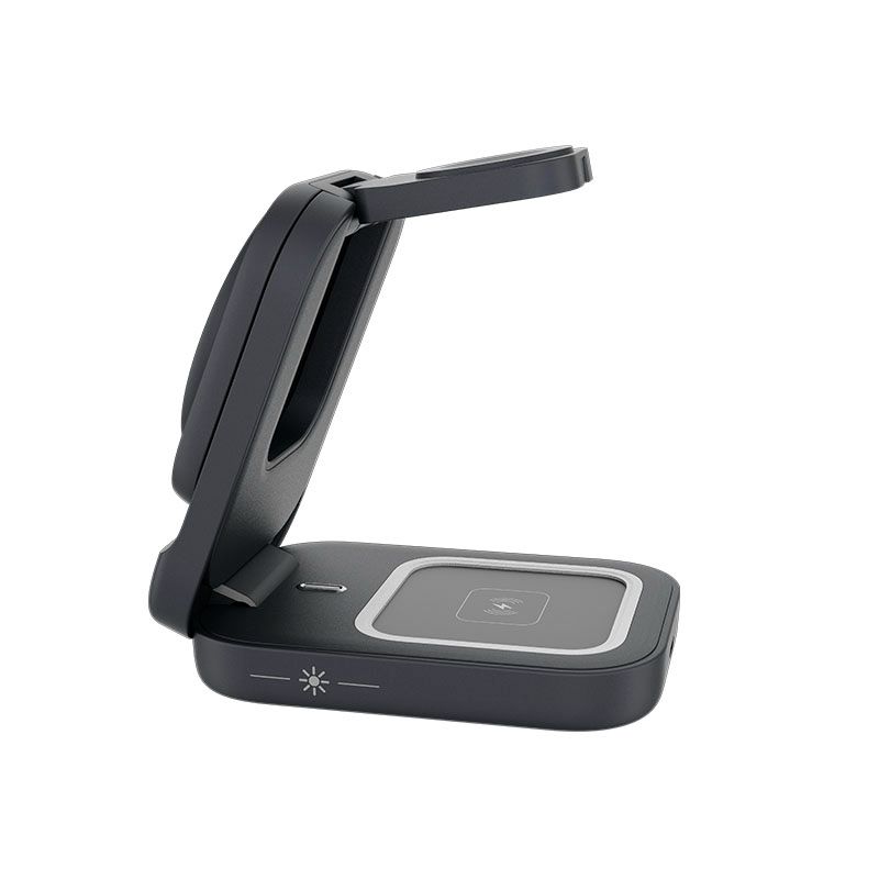 Estación de Carga Inalámbrica 3 en 1 Klip Xtreme PowerDesk Lite Negro