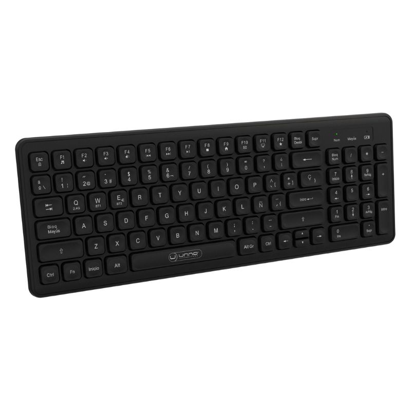 Teclado Inalámbrico Unno Tekno KeyPro Negro Español