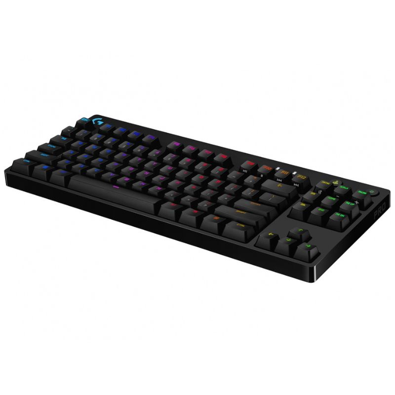 Teclado Gaming Mecánico Alámbrico Logitech G PRO RGB Negro Inglés