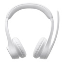 Audífonos Tipo Headset Logitech Zone 300 Inalámbricos con Micrófono Blanco