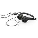 Audífonos Tipo Headset Logitech H390 USB-C con Micrófono Negro Media Noche