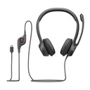 Audífonos Tipo Headset Logitech H390 USB-C con Micrófono Negro Media Noche