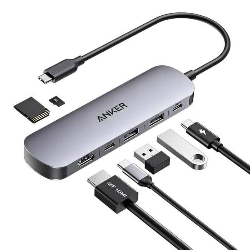 Hub Anker Nano 7 puertos A83D2HA1 USB-C Gris