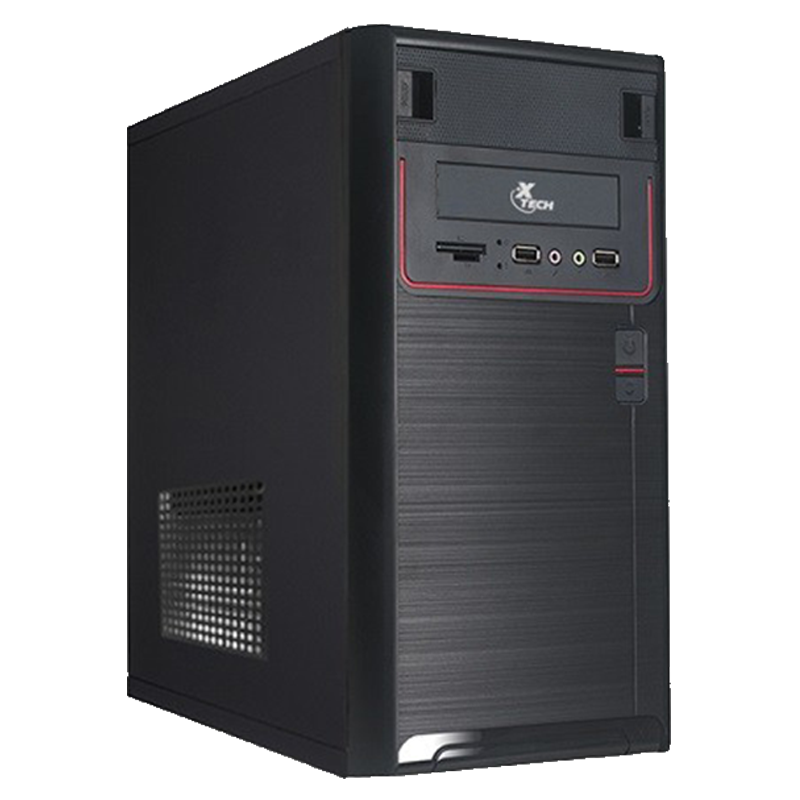 Case Xtech Micro Torre XTQ-100 con Fuente de Poder 600W Negro