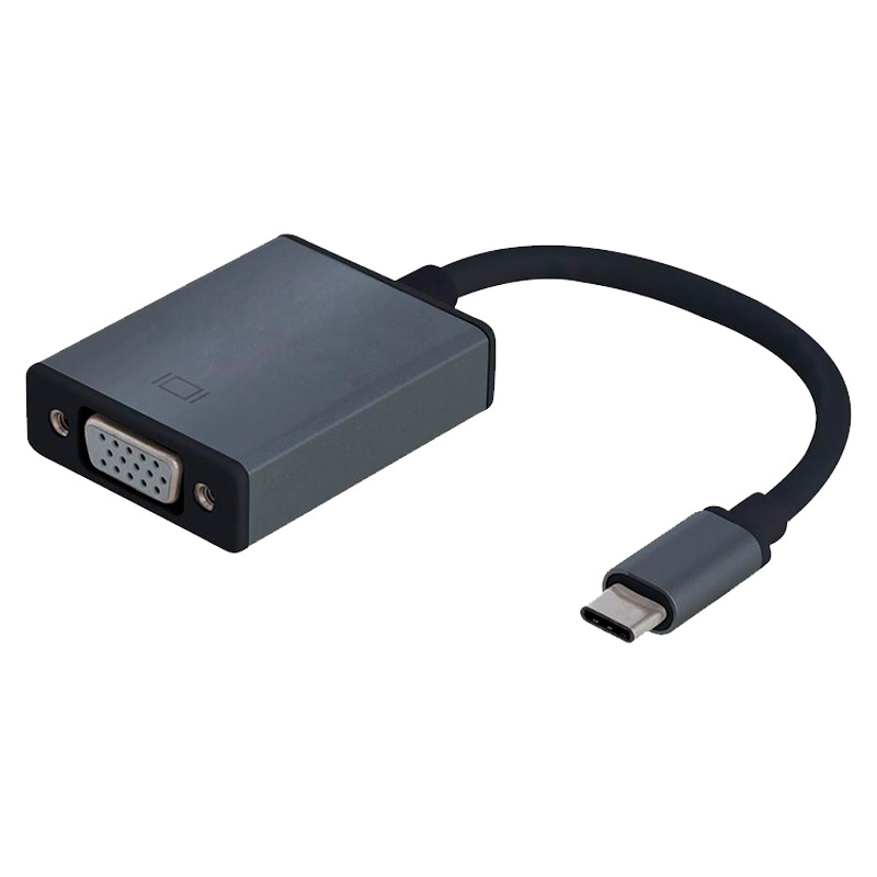 Adaptador USB-C a VGA Argom ARG-CB-0043 Macho-Hembra Gris