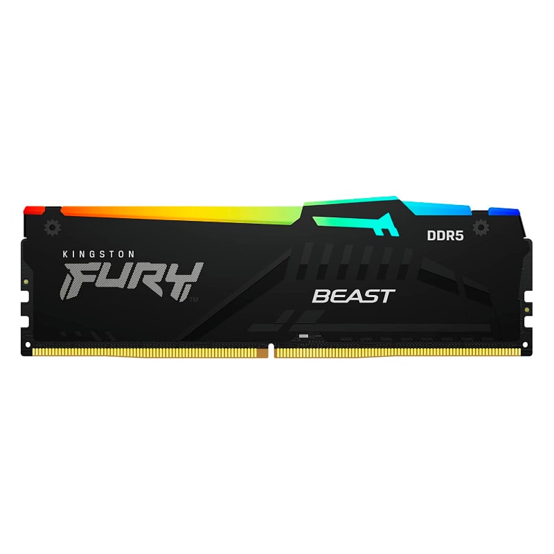 Memoria RAM DDR5 DIMM 16GB Kingston Fury BEAST RGB 5200Mhz Disipador Integrado