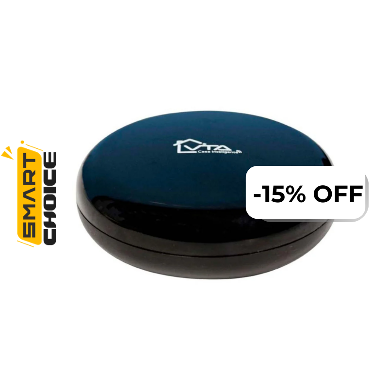 Control de Dispositivos VTA+ Infrarrojo Negro Smart Home Wi-Fi