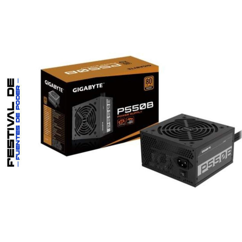 Fuente de Poder 550W Gigabyte P550B 80 PLUS Bronze