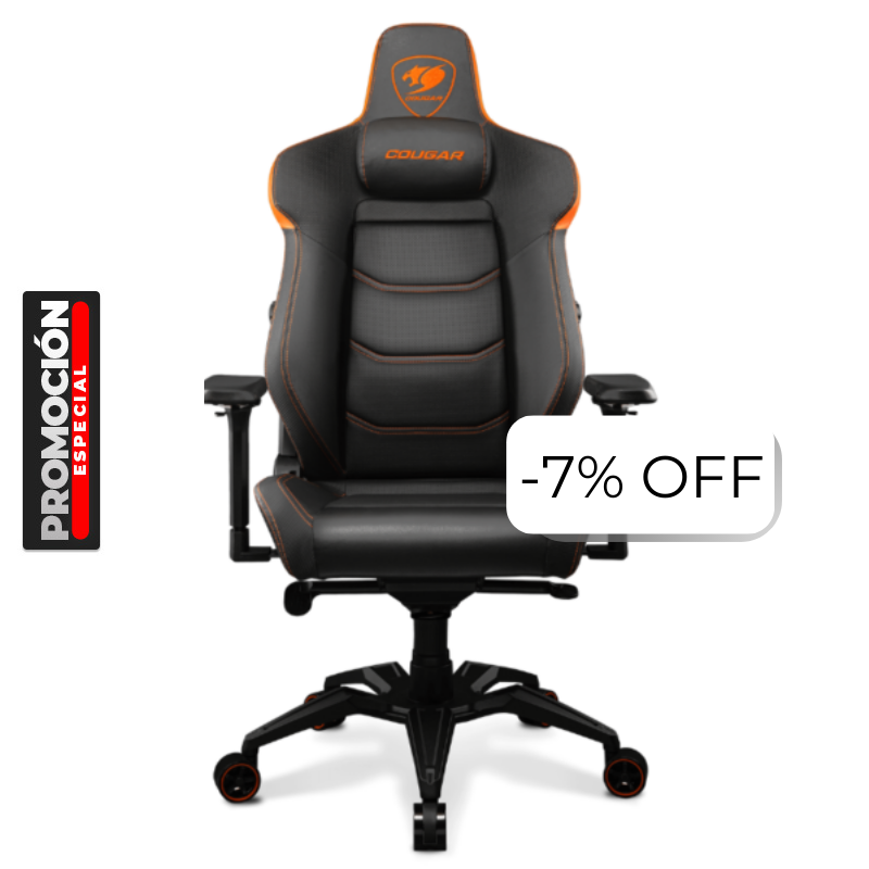 Silla Gaming Cougar Armor EVO Negro Naranja