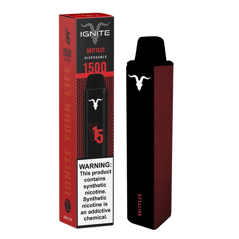 Vape Electronico Ignite V15 1500 Puffs Nic 5g Skittles