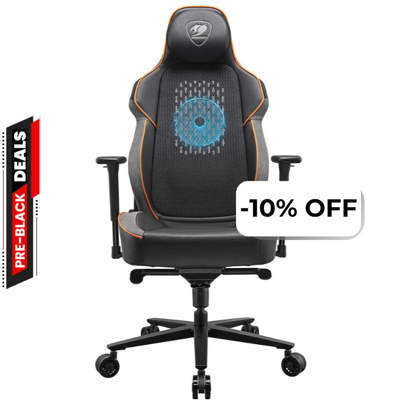 Silla Gaming Cougar NxSys Aero Negro Naranja