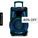 Bocina Bluetooth Dolphin SP-17RBT Trolley 15" con Micrófono 80 RMS Negro