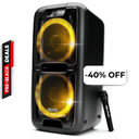 Bocina Bluetooth Dolphin SP-2100RBT Party Speaker Dual 10”  3400W Negro