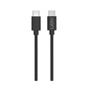 Cable USB-C a USB-C AON AO-CB-5016 2 Metros Negro 5Gbps 65W