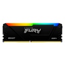 Memoria RAM DDR4 DIMM 16GB Kingston Fury Beast RGB Disipador 3200MHz CL16
