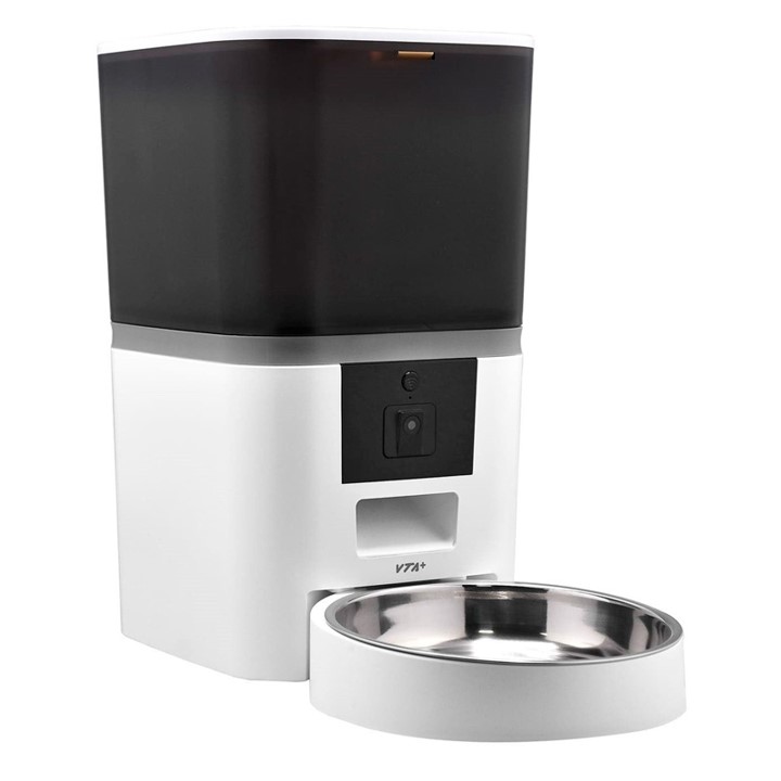 Dispensador VTA+ Inteligente de Comida para Mascotas Active 4L Smart Home Wi-Fi con Cámara